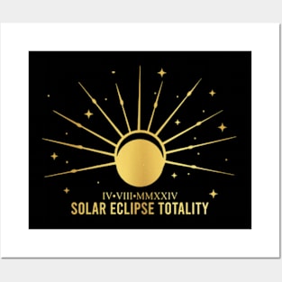 American Total Solar Eclipse April 8th 2024,Celestial Eclipse, Eclipse Souvenir, Totality Lunar Eclipse Posters and Art